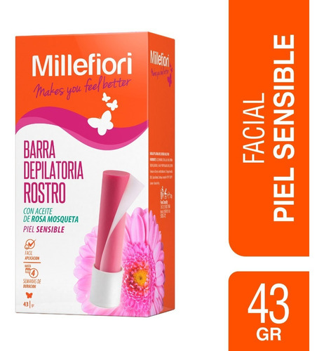 Barra Depilatoria Facial Piel Sensible Millefiori