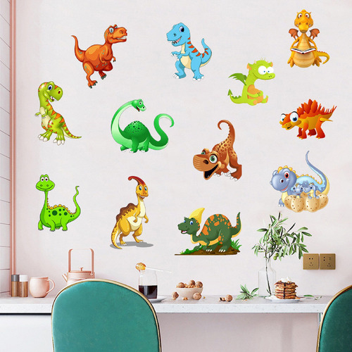 Decoração De Sala De Estar, Cor, Padrão De Dinossauro, Pared