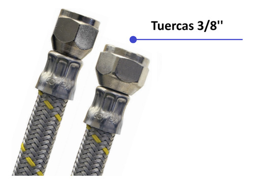 Manguera Para Gas De Acero 3/8x1.50mtr. Coflex