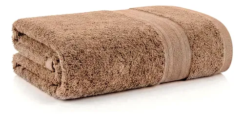 Toalha Banho Algodão Grande Grossa 75x160 500g/m² Felpuda Marrom