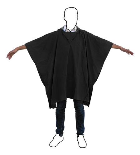 Poncho Capa De Chuva Impermeável Com Touca - Dispropil