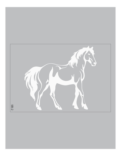 Calcos Con Relieve Para Autos, Lunetas Serie Caballos
