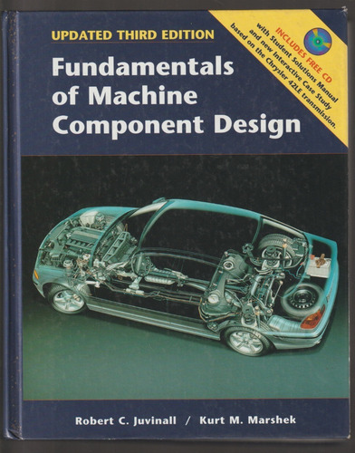 Fundamentals Of Machine Component Design, De Robert C. Juvinall, Capa Dura Em Inglês 2000, 3ª Edição (Usado)