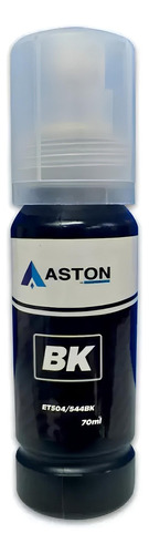 Refil Tinta Compatível Epson T504/t544 Preta 70ml - Aston