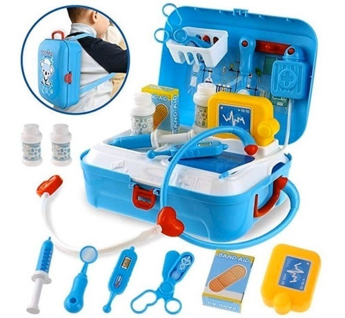 Kit Medico Doctor Juguete Niño Enfermera Didactico Maleta