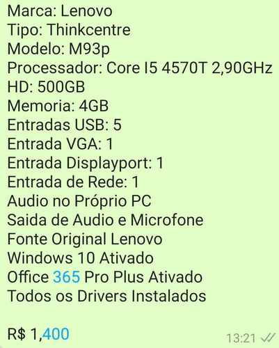 Imagem 3 de 6 de Computador Lenovo Thinkcentre