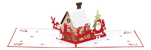 Tarjeta De Felicitación Con Música Led 3d Led De Navidad Con