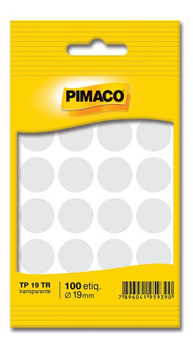 Etiqueta Adesiva Tp19 Transparente Pimaco