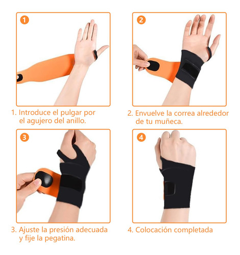 Suporte De Pulso Ortopédico, Ultrafino, Ajustável E