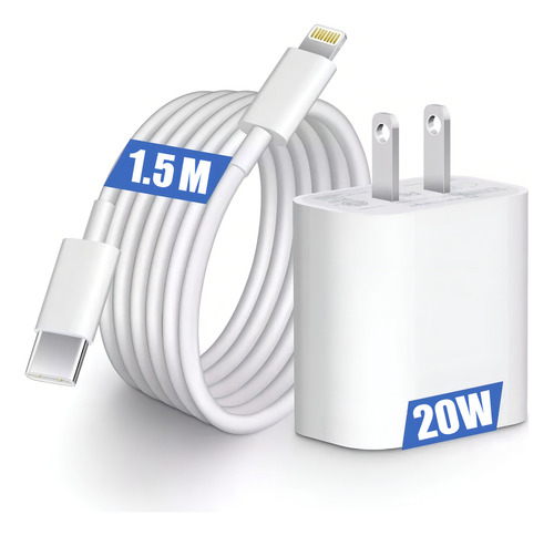 Cargador 20w Carga Rápida Para iPhone 20w Carga Rapida