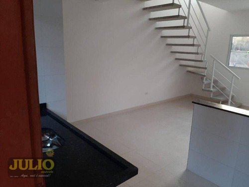 Entrada A Partir De R$ 20 Mil E Saldo Financiado!sobrado Com 2 Suítes, 68 M² Por R$ 204.000 - America - Mongaguá/sp - So0862