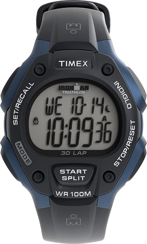 Reloj Ironman Triatlon Timex Triathlon Correr Luz Indigo