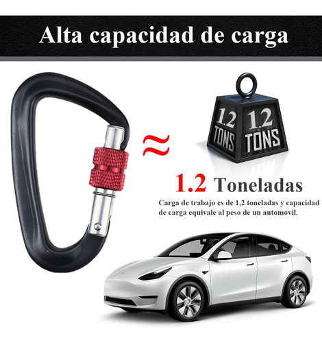 Clips De Mosquetón 12 Kn Con Bloqueo Tornillo Certificado Ui