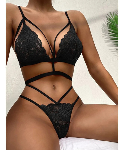 Ropa Interior Hueca Con Encaje Para Mujer Bragas Y Calzonci