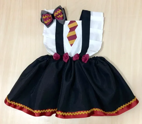 Roupa Para Menina Harry Potter Mesversario Romper Jardineira