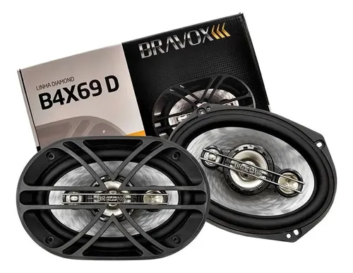 Alto Falante Bravox B4x69 D 6x9 Polegadas Quadriaxial 600w Cor Ig...