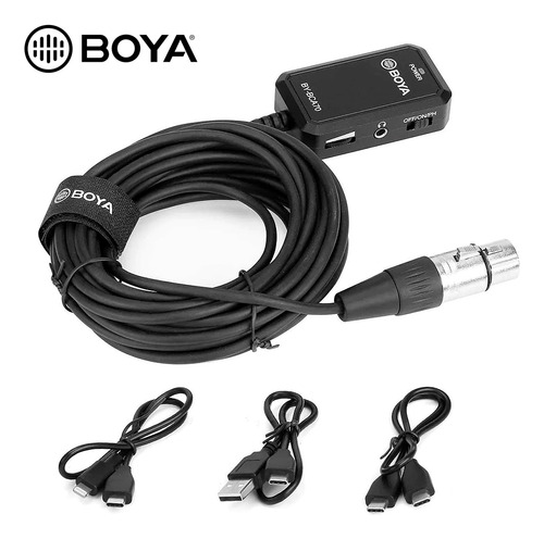 Boya By-bca70 Adaptador De Audio Con Phantom Power Xlr A