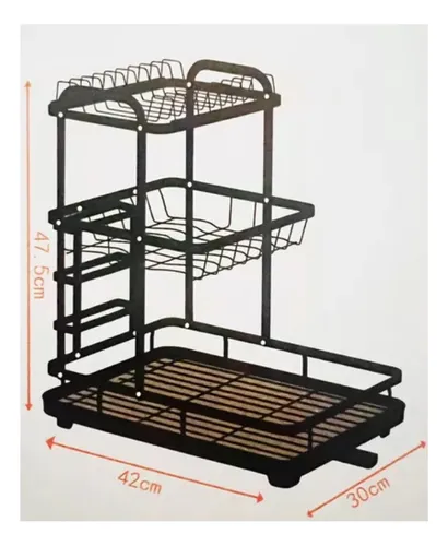 Escurridor De Platos 3 Niveles Escurridor De Loza Secaplatos