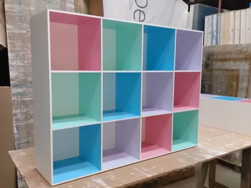 Mueble c/organizador 12 cajas colores varios - OCIO