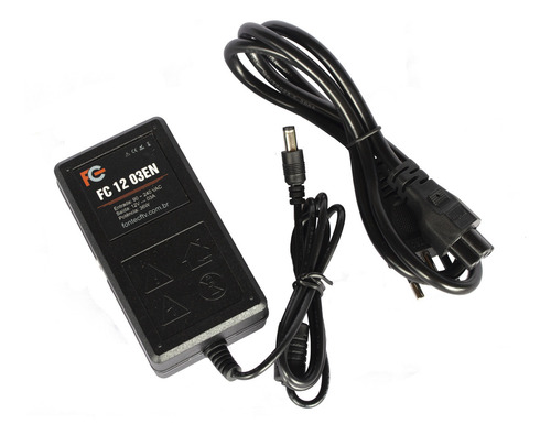 Fonte Eletronica Estabilizada Bivolt 12v 3a Cftv Fita Led