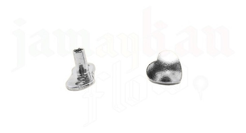 Piercing Microdermal Corazon Titanio Silver Joyeria Corporal