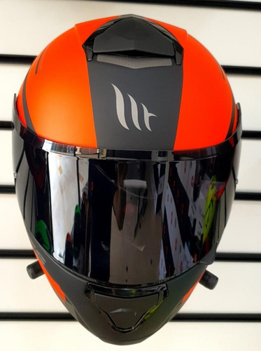 Imagen 9 de 9 de Casco Mt Helmets Thunder 3 Sv Pitlane C5 Rojo Mate