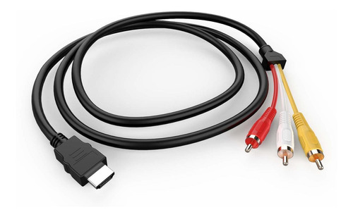 Cable Hdmi A Rca, 1080p  1.5m Hdmi Macho A 3-rca