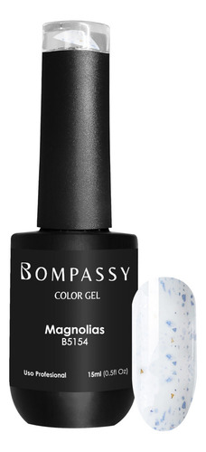 Esmalte Semipermanente Para Uñas Bompassy 15 Ml Color B5154 MAGNOLIAS
