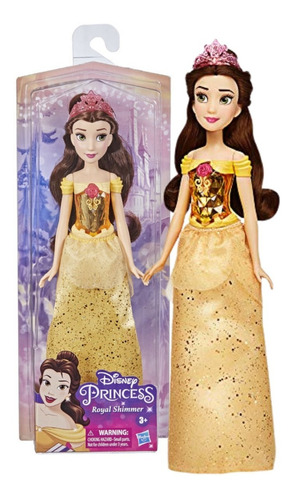 Boneca Princesas Bela - A Bela E A Fera Disney Brilho Real 