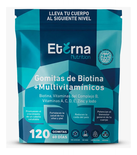 Gomitas Eterna Biotina + Multivitamínico (2 Meses) 