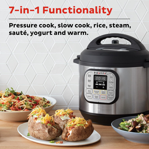 Olla A Presión Eléctrica Instant Pot Duo 7 En 1, 3 Litros