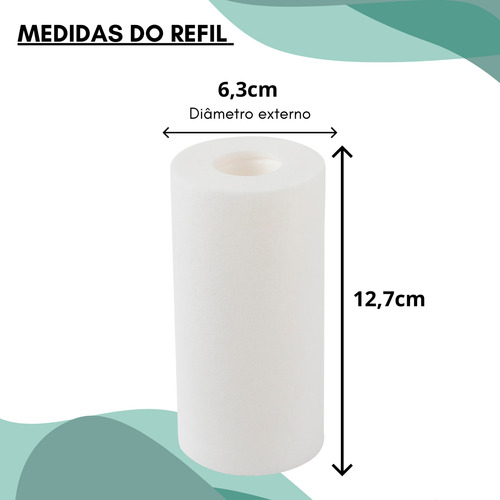 Refil Filtro Elemento Filtrante Polipropileno Liso 5'' Melt Blown Unidad