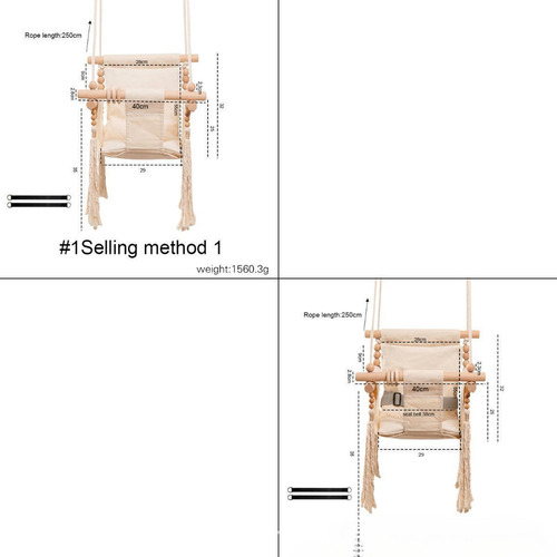 Columpio Para Bebé, Hamaca De Madera Para Niños Y Niñas,