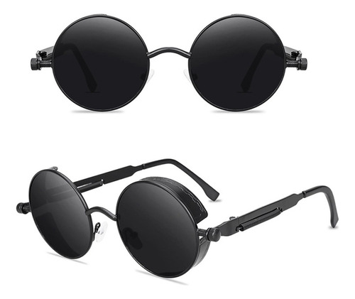 / 2 Gafas De Sol Redondas Góticas Steampunk Vintage Circle