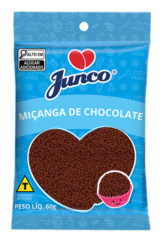 Confeito Miçanga Brigadeiro 60g Para Doces, Bolos Brigadeiro