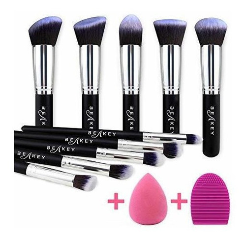 Beakey Set De Pinceles De Maquillaje Premium Kabuki Sintetic