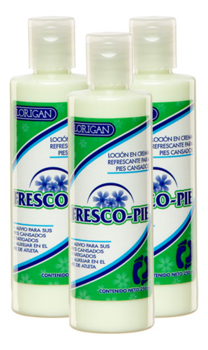 Fresco Pie Loción Descansa Pies Florigan 250ml Pack 3 Sí