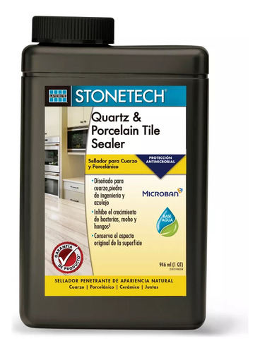 Stonetech Sellador Cuarzo Y Porcelánico Cuarto, 946 Ml