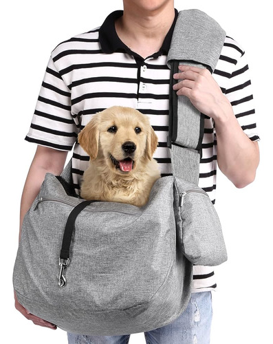 Ownpets Pet Sling Carrier, Se Adapta A 15 A 25 Lbs Extra Gra