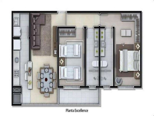 Imagem 3 de 15 de Apartamento - Fazenda - Ref: 586 - V-401