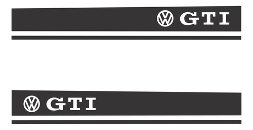 Kit Adesivo Faixa Lateral Volkswagen Golf Gti - Imp90