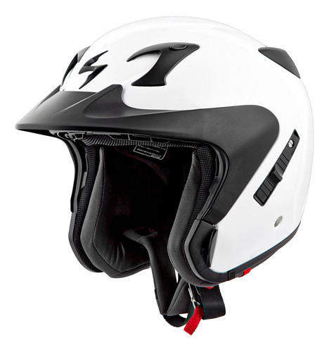 Casco Scorpion Exo Exo-ct220 Open-face Blanco Brilloso