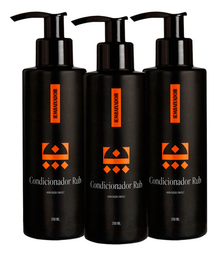 Kit 03 Condicionador Para Cabelo Rub Embaixador 200ml
