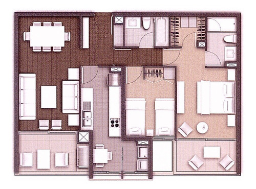 Departamento En Venta De 2 Dorm. En Lo Barnechea