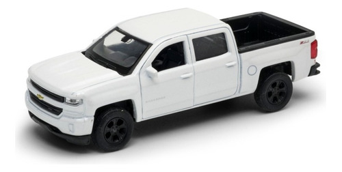 Auto De Coleccionwelly 1:34 2017 Chevrolet Silverado Blanco 