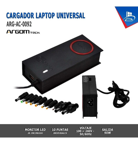 Imagen 2 de 2 de Cargadores De Laptops Universales Compatibles Com Todos