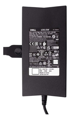  Cargador Dell 19.5v. 6.7a. 130w.  7.4x 5.0 Mm. Punta Aguja