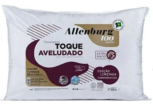Kit 2 Travesseiro Toque Aveludado Extra Macio Altenburg