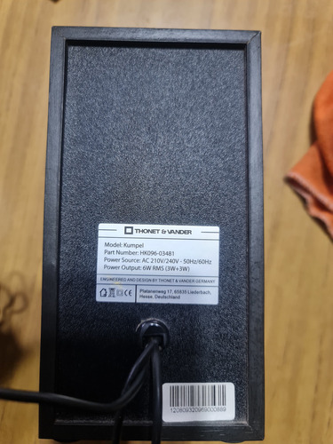 Parlantes Pc Thonet & Vander Modelo Kumpel (usados) Negro (Usado)