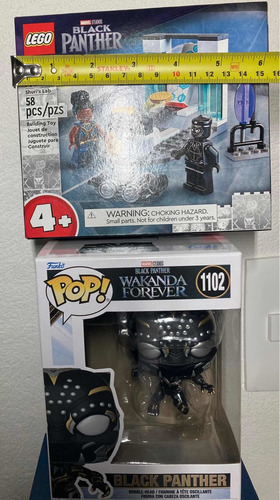 Paquete Black Panther Wakanda Forever - Funko + Lego